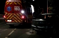 Uma mulher de 40 anos foi internada em estado grave após se envolver em um acidente de trânsito no Jardim Seyon (Foto: Divulgação)