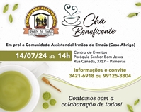 O Chá Beneficente é uma iniciativa para manter os serviços oferecidos pela instituição (Foto: Divulgação)