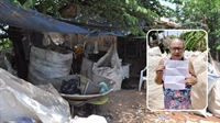 A casa de três cômodos onde a família mora fica no fundo do terreno; a família dona Maria dos Santos escreve cartas pedindo ajuda e as distribuem pela cidade (Foto: A Cidade)
