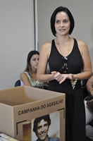 Juliana Marão apresentou campanha do agasalho ontem