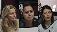 A presidente Rose Seba esteve nos estúdios da Cidade FM, acompanhada das secretárias municipais Janaína Silva e Meire Azevedo (Foto: A Cidade)