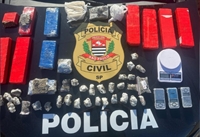Mulher é presa com grande quantidade de drogas em Mirassol