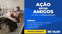 Em julho, Kelvin sofreu um acidente de moto em que quase perdeu a perna; seus amigos organizaram uma rifa para custear o tratamento (Fotos: Arquivo pessoal)