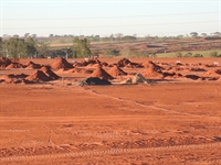 Obras estão ainda em alicerce; chuvas têm atrapalhado o andamento da construção