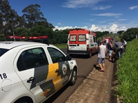 Estiveram presentes na ocorrência a Polícia Militar Rodoviária, Polícia Científica, o Corpo de Bombeiros, SAMU e DER (Foto: Aline Ruiz/A Cidade)