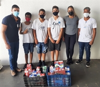 A unidade escolar promoveu uma Gincana Cultural e Solidária (Foto: Santa Casa de Votuporanga)