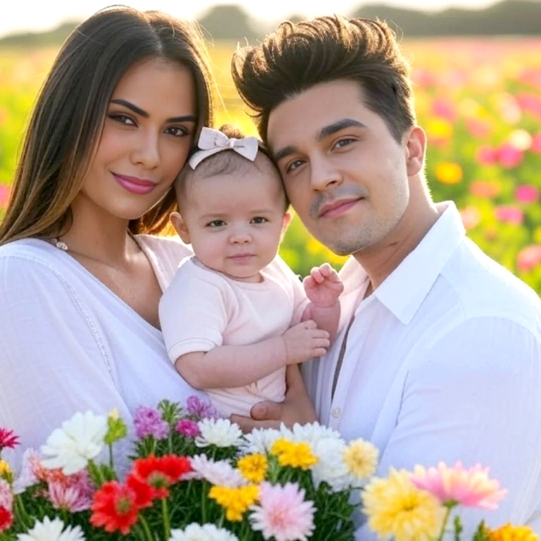 FAMÍLIA É TUDO! Momento cheio de amor e ternura! O cantor Luan Santana ao lado da esposa Jade Magalhães e da pequena Serena, compartilhando um abraço cheio de afeto. A imagem da família transborda carinho e cumplicidade, mostrando que o sucesso mais bonito da vida é construir momentos assim, juntos. Uma cena que aquece o coração e nos faz valorizar ainda mais os laços familiares. Que felicidade ver essa união!