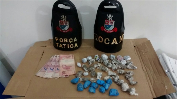 Força Tática e Rocam prendem ‘Pinguim’ por tráfico