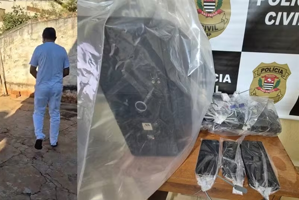 Homem é detido em flagrante por suspeita de armazenar imagens de abuso sexual infantojuvenil em Votuporanga (Foto: DDM)