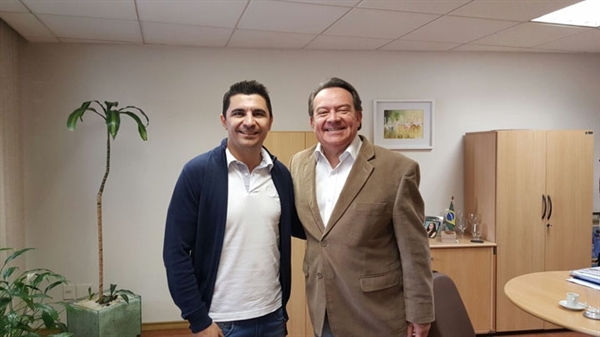 Márcio Matta e Arnédio Bastos, assessor da Facesp