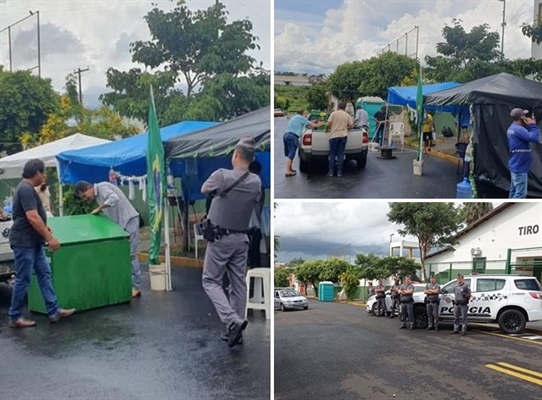 Últimos acampamentos nas frentes dos TGs da região foram desmontados ontem em Fernandópolis (foto) e Rio Preto (Foto: Região Noroeste)