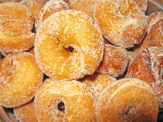 Rosquinha frita e assada 