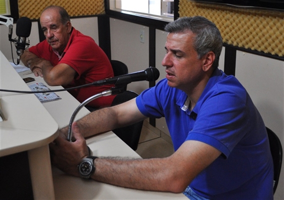 O presidente da Votuporanguense, Marcelo Stringari, foi entrevistado pela Cidade FM (Foto: A Cidade)