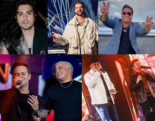 Luan Santana, Matheus e Kauan, Rio Negro e Solimões, Alok e Leonardo (Foto: Reprodução/Instagram)