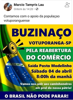 Manifestação estava marcada para amanhã, as 8h