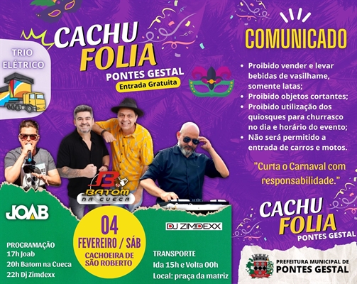 O prefeito de Pontes Gestal, Esmeraldo Cristiano, esteve na Cidade FM para convidar a todos para o “Cachu Folia” (Foto: Divulgação) 