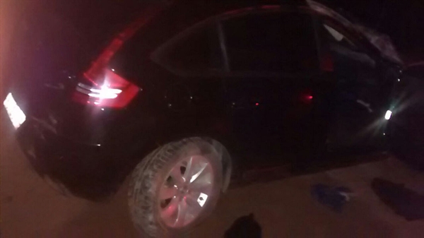  Carro com queixa de roubo capota em Salgado