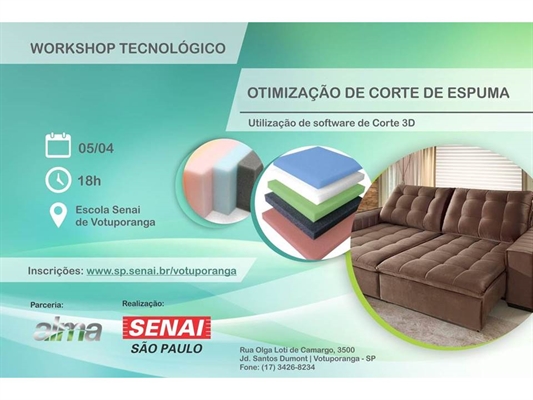 Airvo/Sindimob e Senai Votuporanga promovem workshop sobre corte de espuma em 3D (Foto: Divulgação)