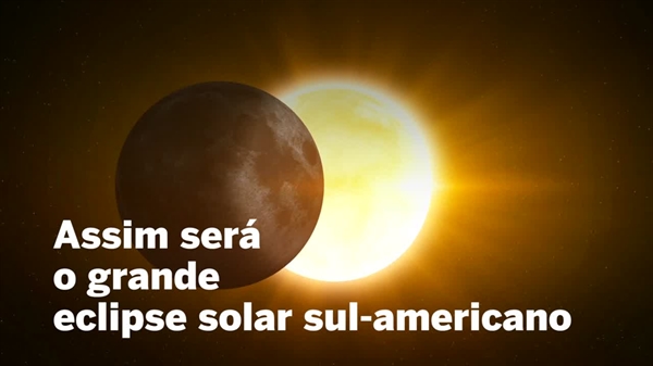 Veja como será o eclipse solar total de 2 de julho de 2019. REUTERS