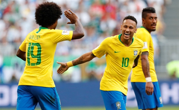  Willian e Neymar foram os destaques do Brasil contra o México. (CARLOS GARCIA RAWLINS Reuters)