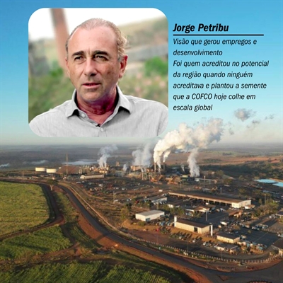 O nome Petribú, de origem tupi Potyraybú - “Fonte das Flores” - trouxe consigo um slogan que se tornaria realidade na região: “Produção + Emprego - Poluição = desenvolvimento e bem estar social”. (Foto: Divulgação)