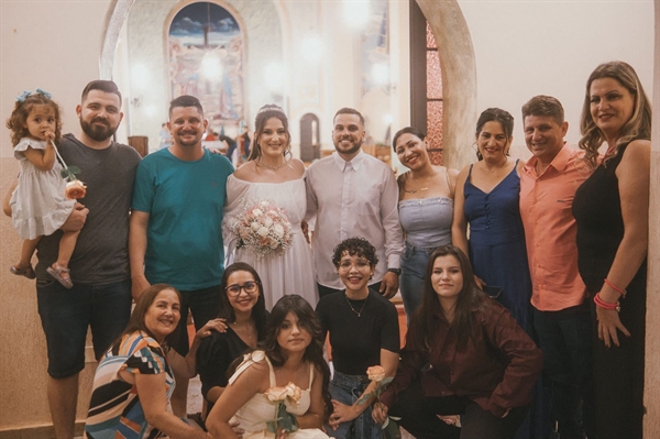 Taila Maria rodeada pelo amor e união da família Crédito: Divulgação