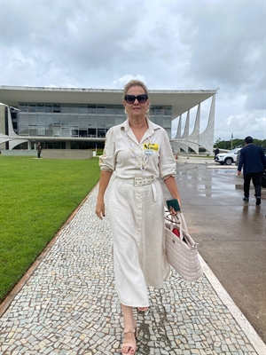 Rosinha Miron em evento em Brasília. Foto: Divulgação