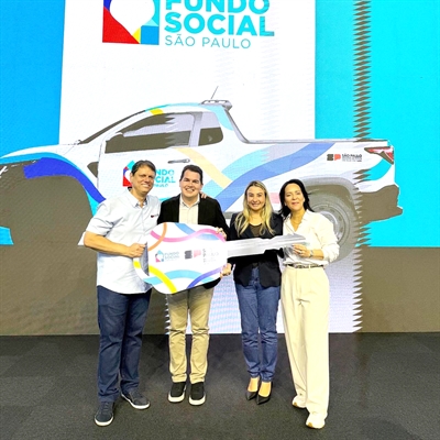 A primeira dama em evento do Fundo Social. Foto: Divulgação