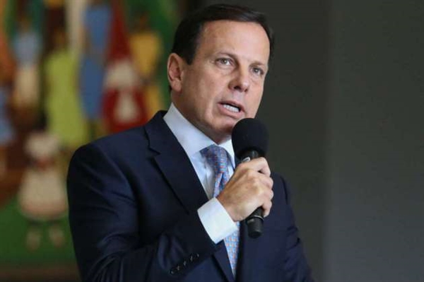 Governador João Doria durante coletiva de imprensa (Foto: Governo do Estado de São Paulo)