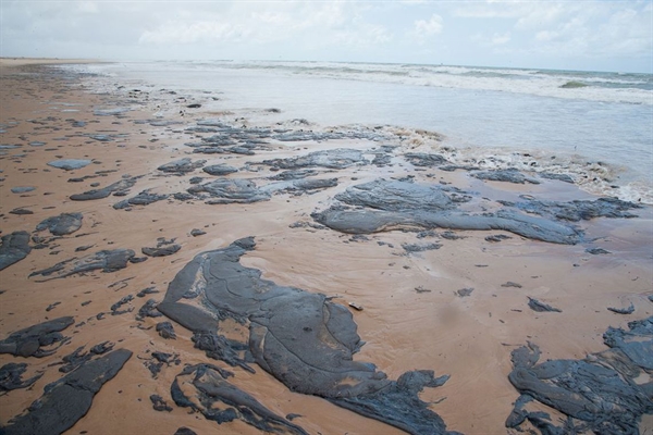 As manchas chegaram a todos os estados do Nordeste, com exceção da Bahia (Foto:Adema/Governo de Sergipe)