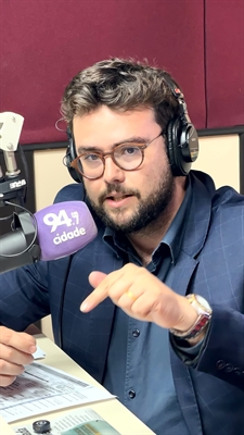 O diretor do Departamento Nacional de Auditoria do SUS, Rafael Bruxellas Parra, esteve ontem nos estúdios da Cidade 94,7 FM  Foto: A Cidade