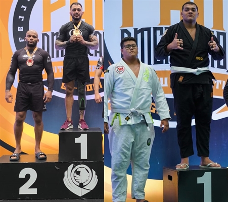 Matheus Oliveira, o “Bizuca”, e Leonardo Domingues dos Santos foram campeões (Foto: Academia Brothers Team)