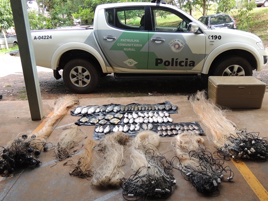 PM Ambiental apreende 25,7kg de pescado