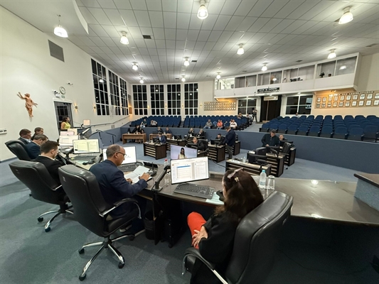 O Plenário Doutor Octávio Viscardi receberá a primeira sessão ordinária do ano da Câmara Municipal de Votuporanga. Foto: Câmara Municipal