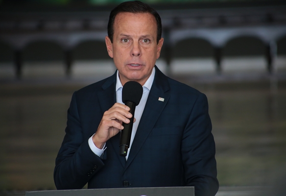 O governador do Estado de São Paulo, João Doria, durante coletiva de imprensa sobre o combate ao coronavírus. São Paulo, 09 de abril de 2020 (Foto: Governo do Estado de São Paulo)