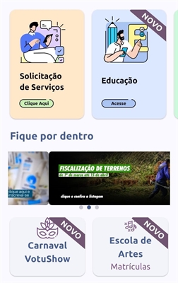 Pedidos podem ser feitas por moradores através do aplicativo Conecta Votuporanga ou pela Central de Atendimento no site oficial. Foto: Prefeitura de Votuporanga