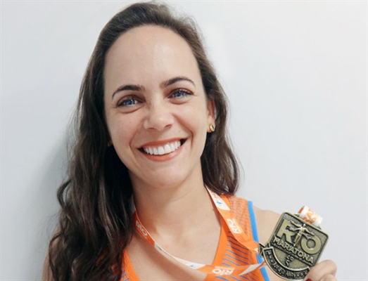 Colaboradora da Santa Casa  participa de Maratona no Rio