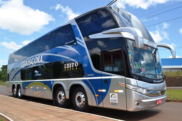 O início da viagem será por meio do transporte rodoviário, proporcionando conforto aos passageiros com um ônibus leito/cama (Foto: Arquivo Pessoal)