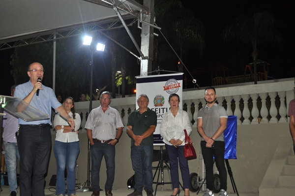 A entrega da obra da Praça “Martinho Nunes Pereira ocorreu na noite desta quarta-feira (Foto: Daniel Castro/A Cidade)