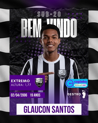 Glaucon se destacou nos jogos do sub-20 e nos treinos do profissional. Foto: CAV