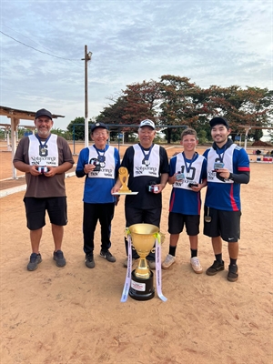 O time “sonen” de Votuporanga (para jogadores mais jovens) foi campeão em Pereira Barreto (Foto: Ancevo)