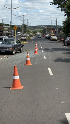 Houve apenas danos materiais. Foto: A Cidade