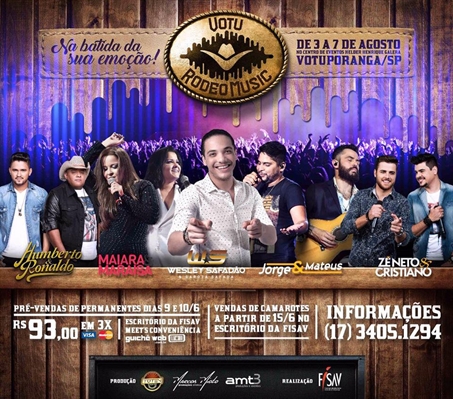 Votu Rodeo Music inicia venda de permanentes nesta quinta-feira por R$93