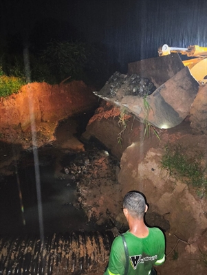 Saev Ambiental notifica empresa após identificação de vazamento (Foto: Saev)