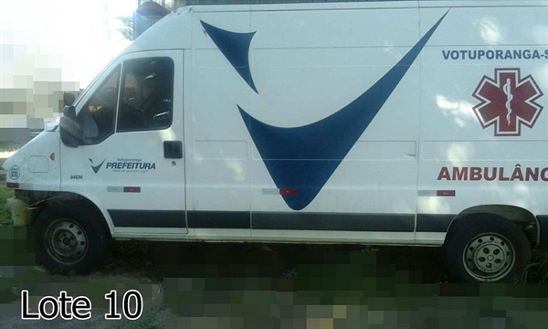  No total, são 10 lotes à venda onde cada objeto possui valores mínimos determinados pelo edital (Foto: Divulgação/Prefeitura de Votuporanga)