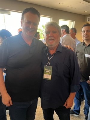 Secretário de Governo e Relações Institucionais do Estado de São Paulo, Gilberto Kassab, e o prefeito Jorge Seba. Foto: Instagram Jorge Seba