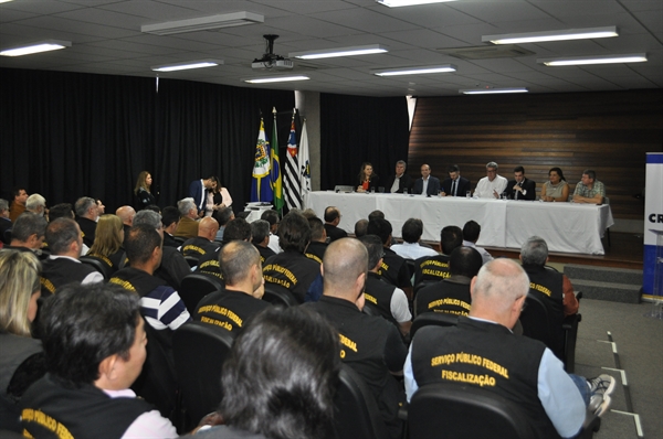 O lançamento da fiscalização do Crea-SP foi realizado na manhã desta segunda-feira (6), no Centro Cultural (Foto: Gabriele Reginaldo/A Cidade)