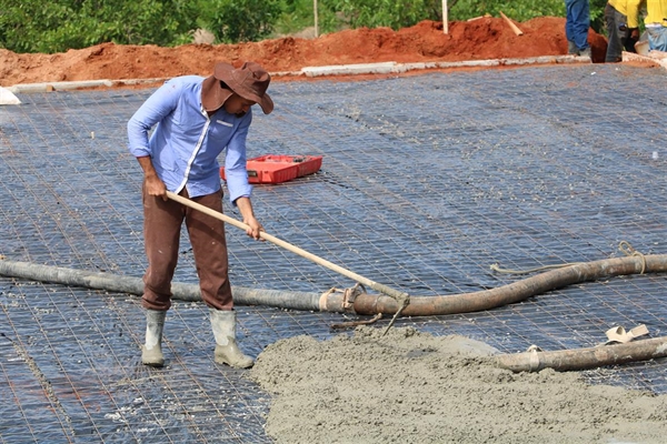 A primeira área a receber o concreto é a da região sul, no Matarazzo (Foto: Prefeitura de Votuporanga)