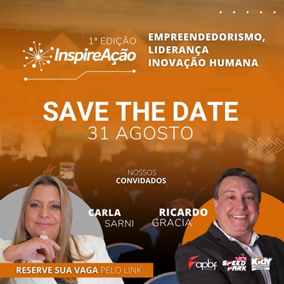 Carla Sarni e Ricardo Gracia serão os convidados especiais do evento promovido pela InspireAção em Votuporanga Foto: Divulgação