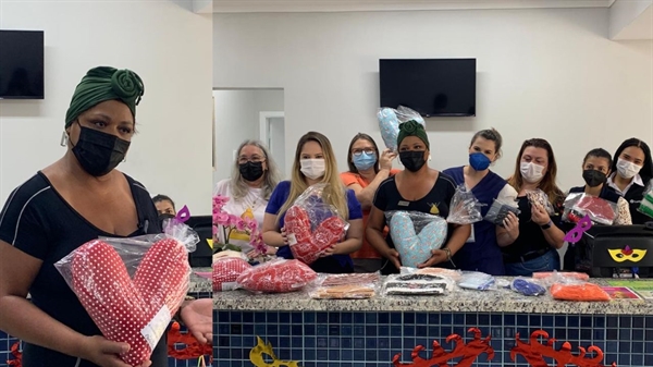 Liderada pela presidente Mara Gisele Pereira, as voluntárias conheceram todo o complexo hospitalar que abriga os pacientes de câncer (Foto: A Cidade)